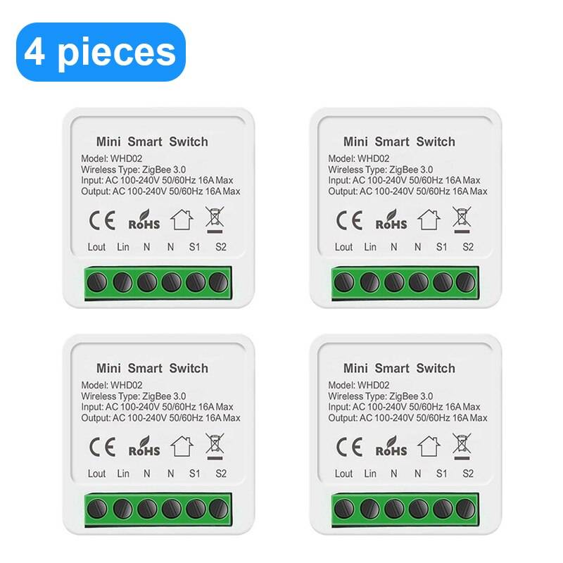 Tuya zigbee switch modul smart home 16a 100-240v arbeta med alexa google home yandex alice röst / fjärrstyrda timing switchar