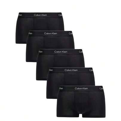 CK UNDERWEAR Men's Trunks Lightweight Durable Elastic Waist Travel Sports Office LV00NB4390-TM6 - Svart (2XL,L,M,S,XL,XS,XXL)