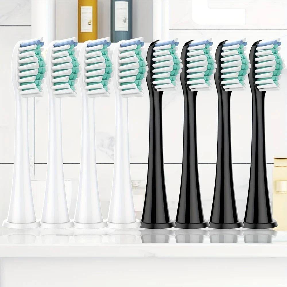 8 st utbytesborsthuvuden kompatibla med Philips Sonicare DiamondClean HX3/HX6/HX9-seriens elektriska tandborsthuvuden HX6064
