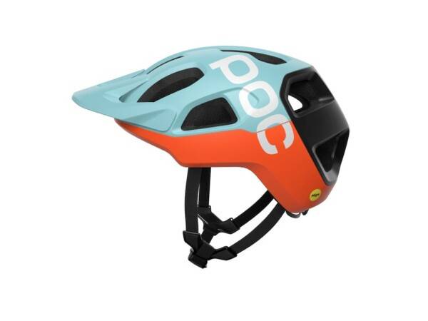 POC Cularis cykelhjälm indicolite blue/carnelian orange - Hjälmstorlek 51-54 cm - Blå