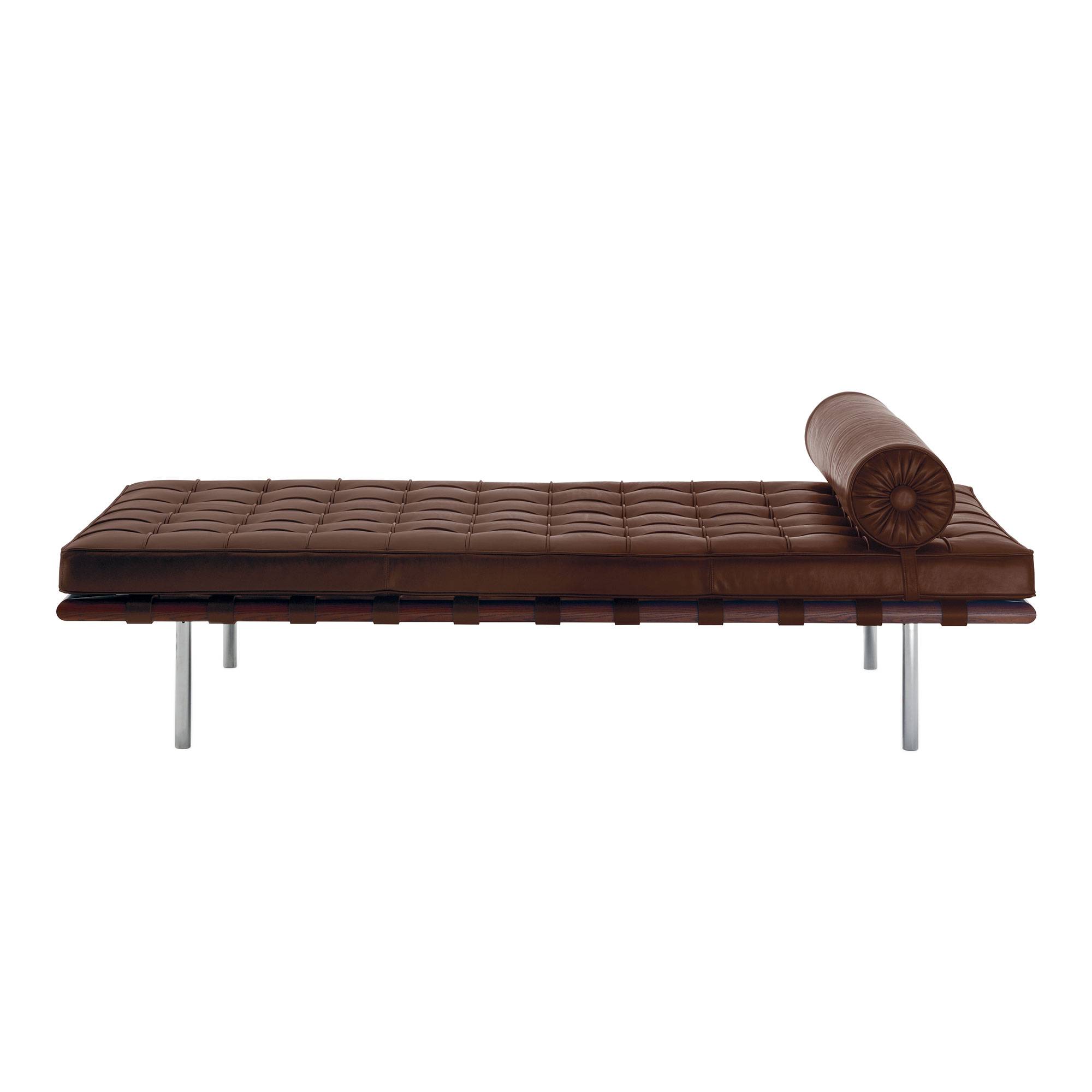 Knoll - Barcelona Day bed, Läder: Kat. W - Velluto Pelle VP03 - Dagbäddar - Ludwig Mies van der Rohe - Brun