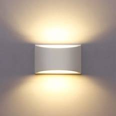 Indendørs væglampe i hvid LED, 7W, varm hvid, moderne gips