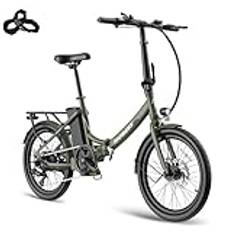 Fafrees F20 Light [Officiell ] Dam elcykel hopfällbar cykel 36 V 14,5 AH-batteri för räckvidd 55–110 km, Ebike 250 W 120 kg elcykel max. 25 km/h, cykel, e-cykel, män, vikbar mountainbike