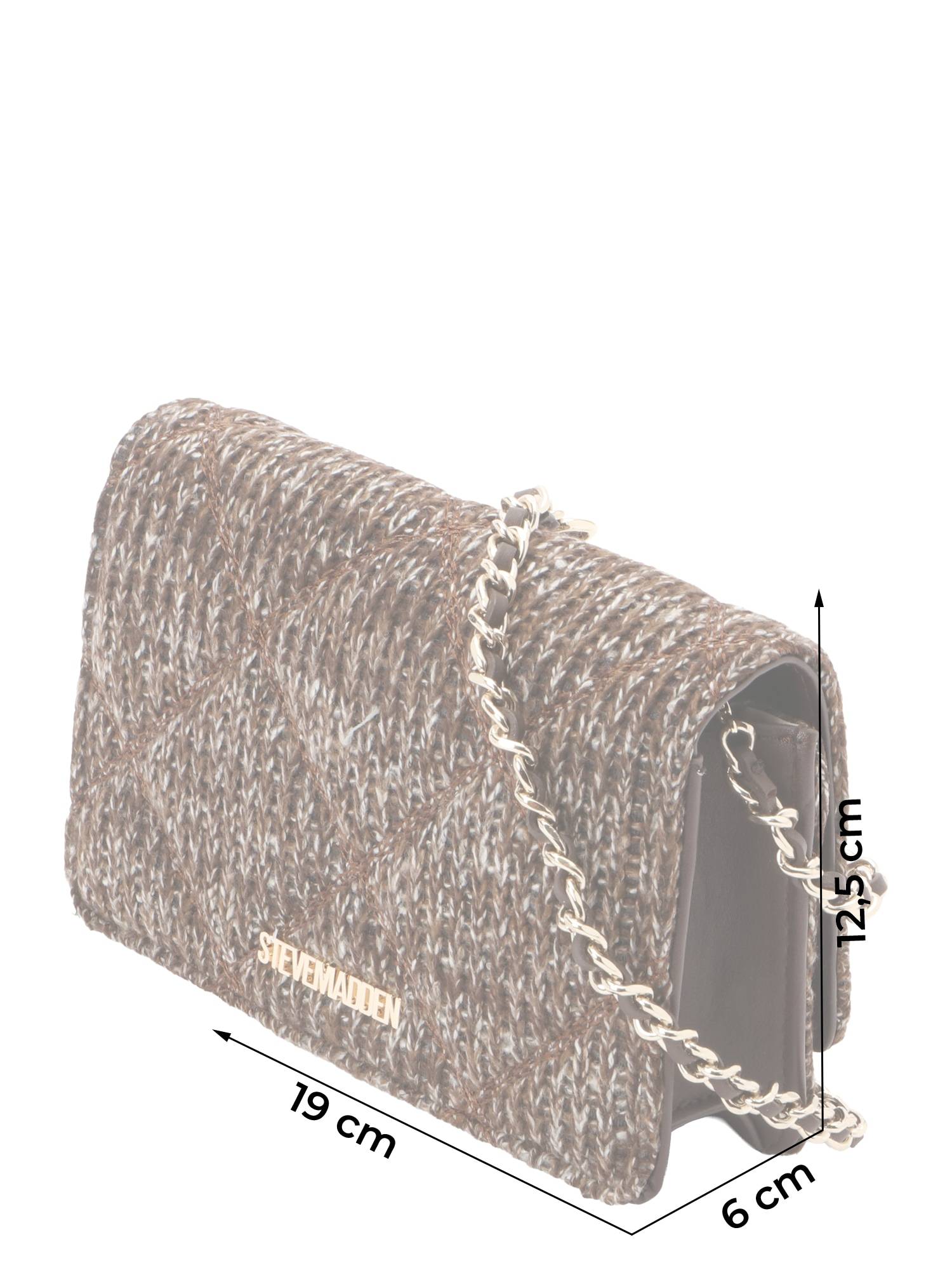 STEVE MADDEN Skuldertaske 'Bendue'  brun-meleret