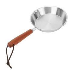Stainless Steel Frying Pan Non Stick Egg Pan Fry Pan for Household Restaurant Induction Cooker 6.3 L