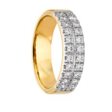 Diamantring 18K guld, 18.0