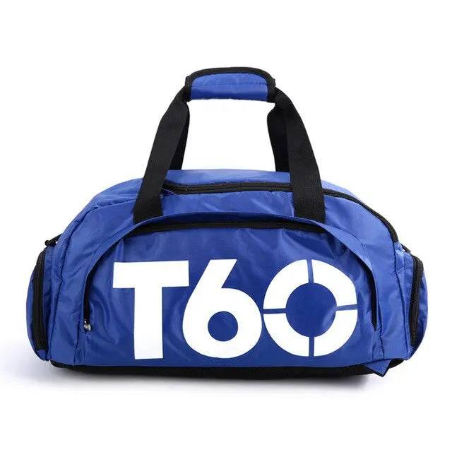 Gym Bag Waterproof Fitness Bag Sport Men Women Bag Outdoor Fitness Portable Bags Ultralight Yoga Sports Large Travel Backpack - Blue color