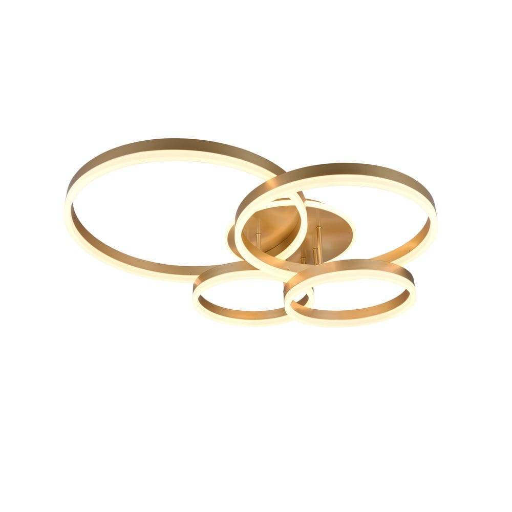 Trio Lighting Taklampa TRIO Drake - Guld Sovrumslampa