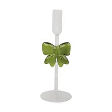 Casa Christmas Lysestage - H 23 cm - Glas - klar