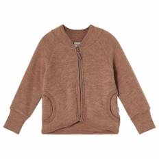 Kuling Adelaide Ullfleecejacka Walnut Melange 122/128 cm Wool Brun  122/128 cm  Unisex