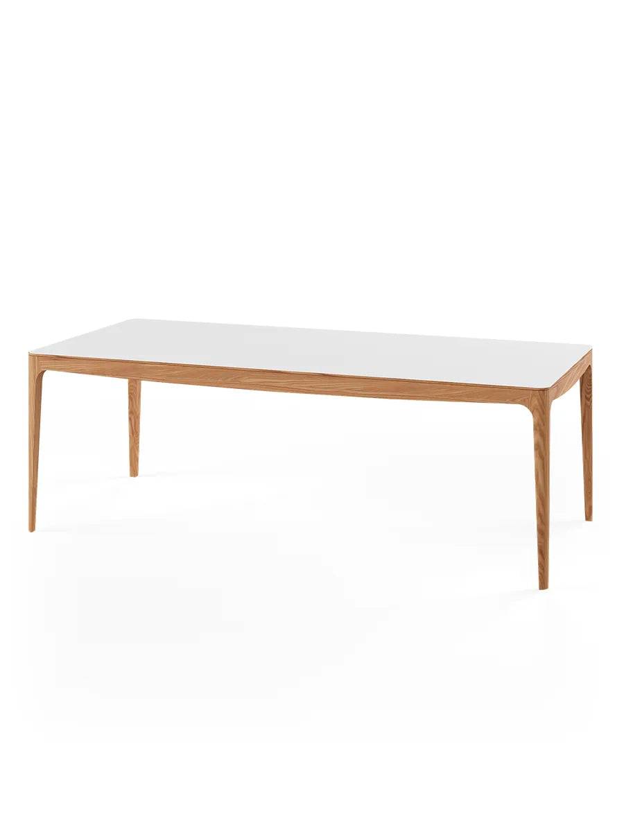 GM 3700 RO Spisebord, hvid fra Naver Collection 180 x 100 cm / Elm olie / Ingen tillægsplader - Jacobsen Plus