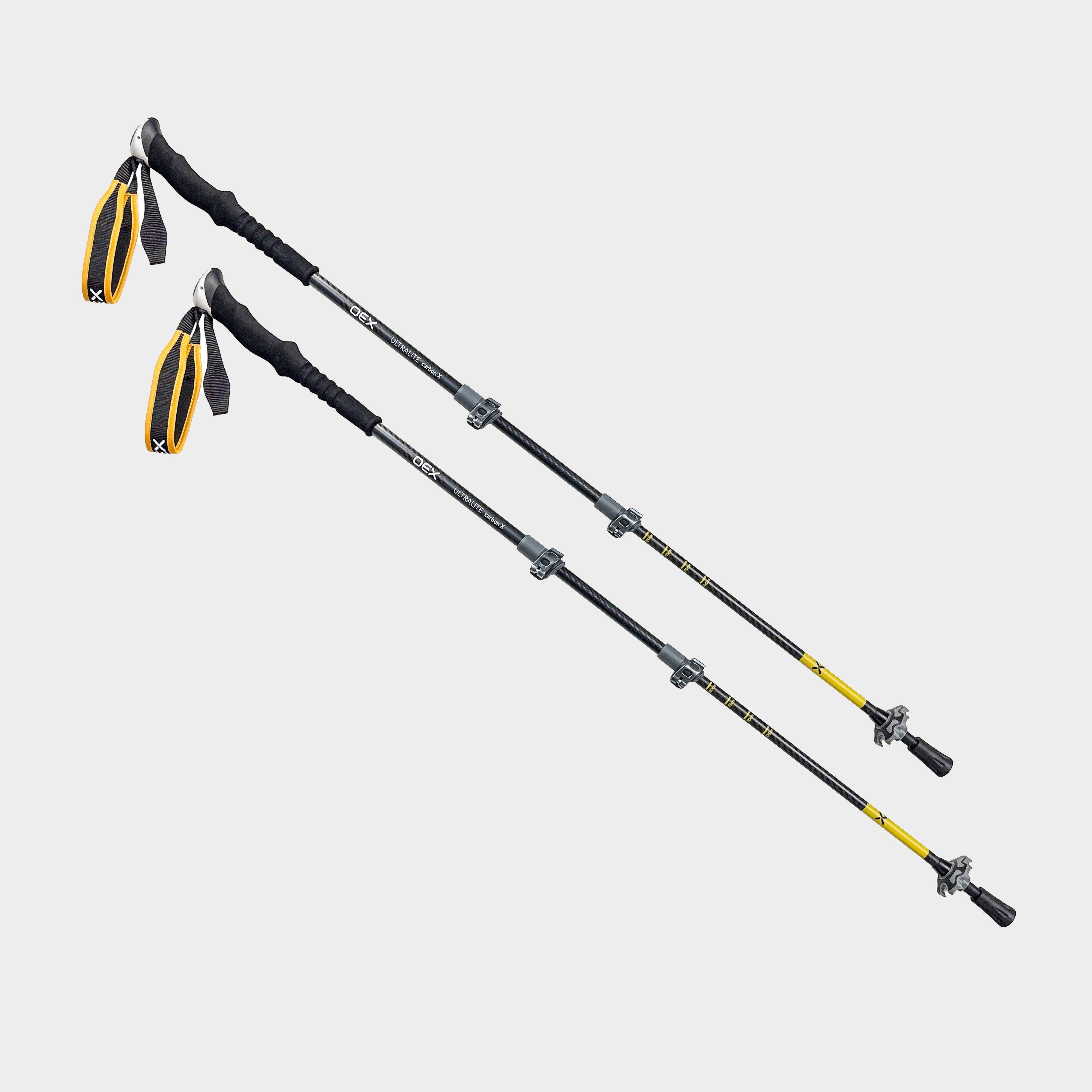 Oex Ultralite Carbon X Walking Poles, Yellow - One Size