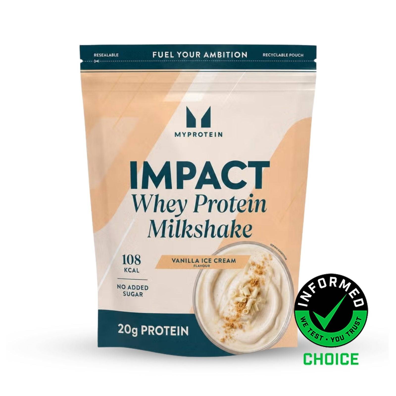 Impact Whey Protein - 435G - 15servings - Vanilla Ice Cream (Milkshake)