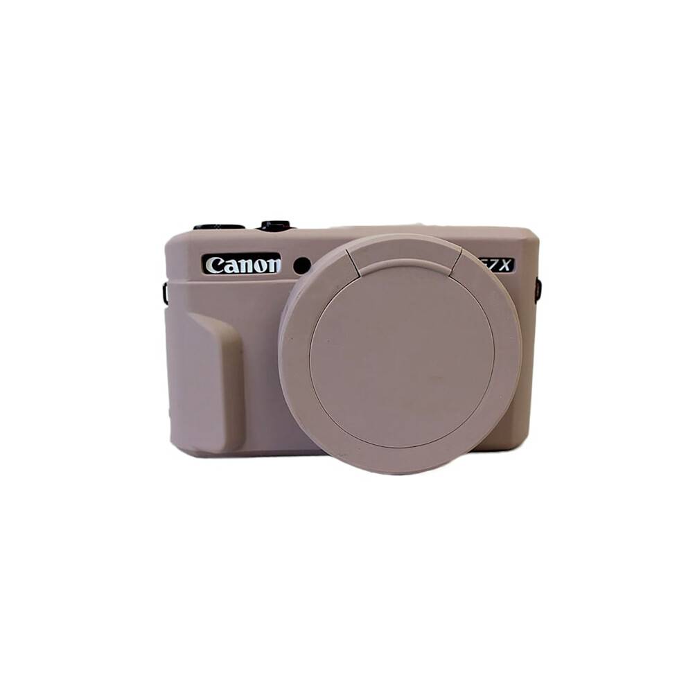 Aftagelig silikone objektivdæksel til Canon G7x Mark II, grå