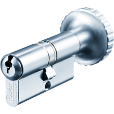 Ruko RB1602 dobbelt profilcylinder m/knop +15c rustfrit look