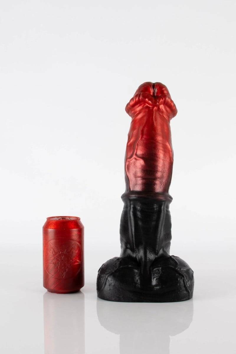Twisted Beast Pegasus Dildo Demon Blood (Ombre) Large, premium silicone dildo with Vac-U-Lock suction cup 34 x 6.5–8.6 cm