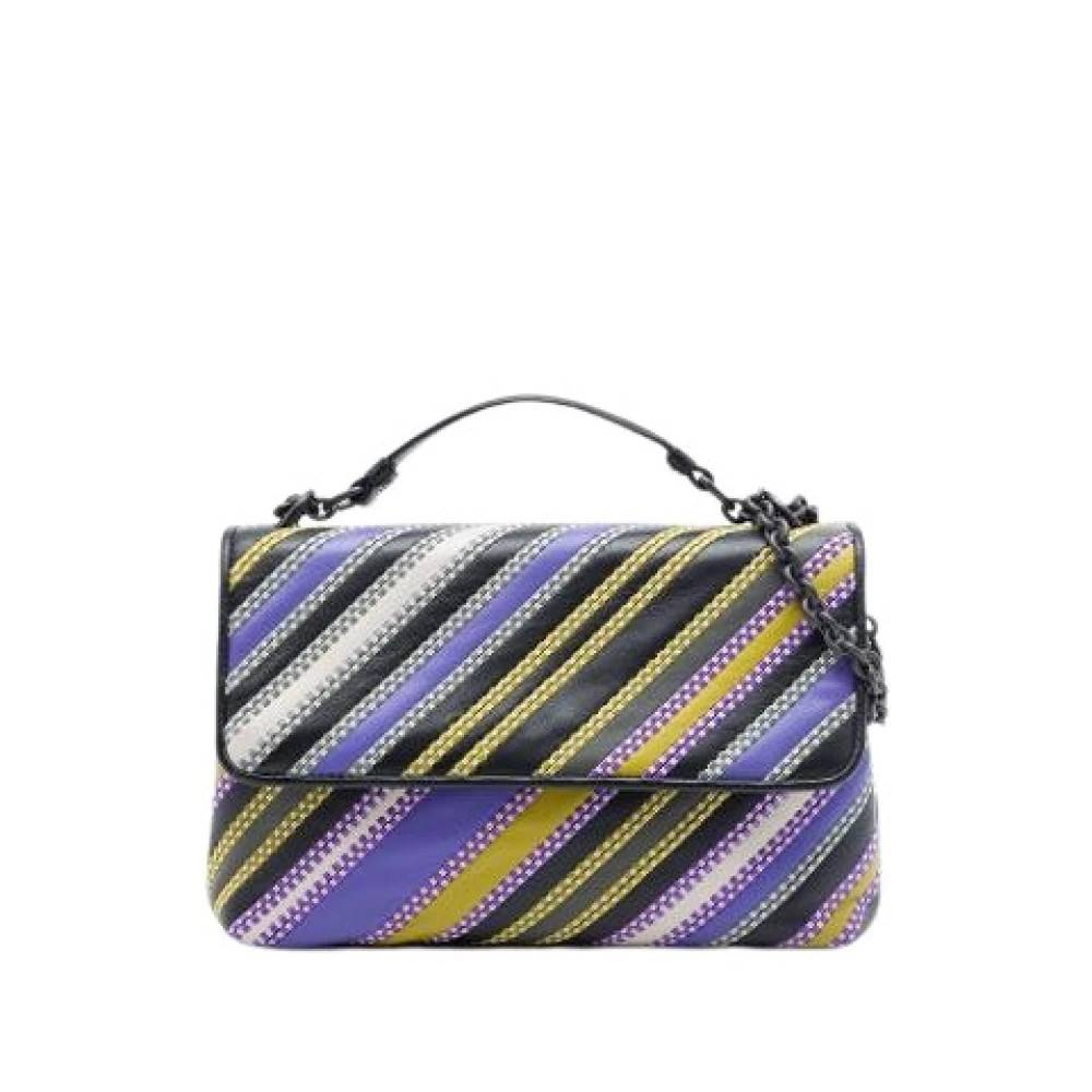 Bottega Veneta Vintage Pre-owned Laeder skuldertasker - Vintage - Dame - Flerfarvet - ONE SIZE - Uld