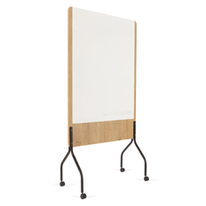 Rocada Dobbeltsidet Mobil Whiteboard 100 x 120 cm - Inkl. Pennebakke