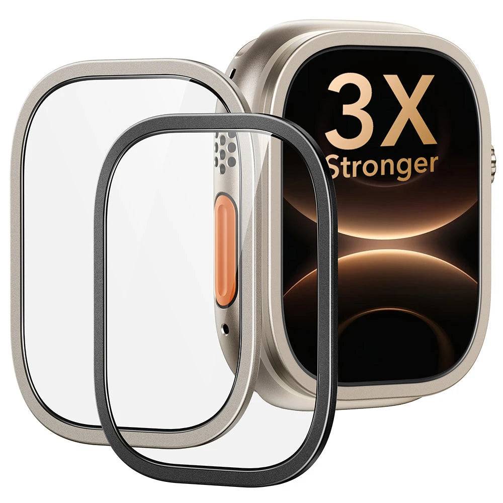 Apple Watch Ultra 4 Armorite® Pro Screen Protector (Bezel) - Titanium / Black - Titanium / Black