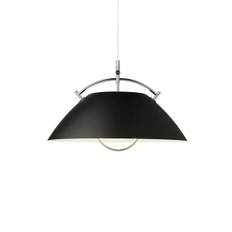 HJW37 Pendel m. Hejs af Hans J. Wegner Sort - Nikkel - Jacobsen Plus