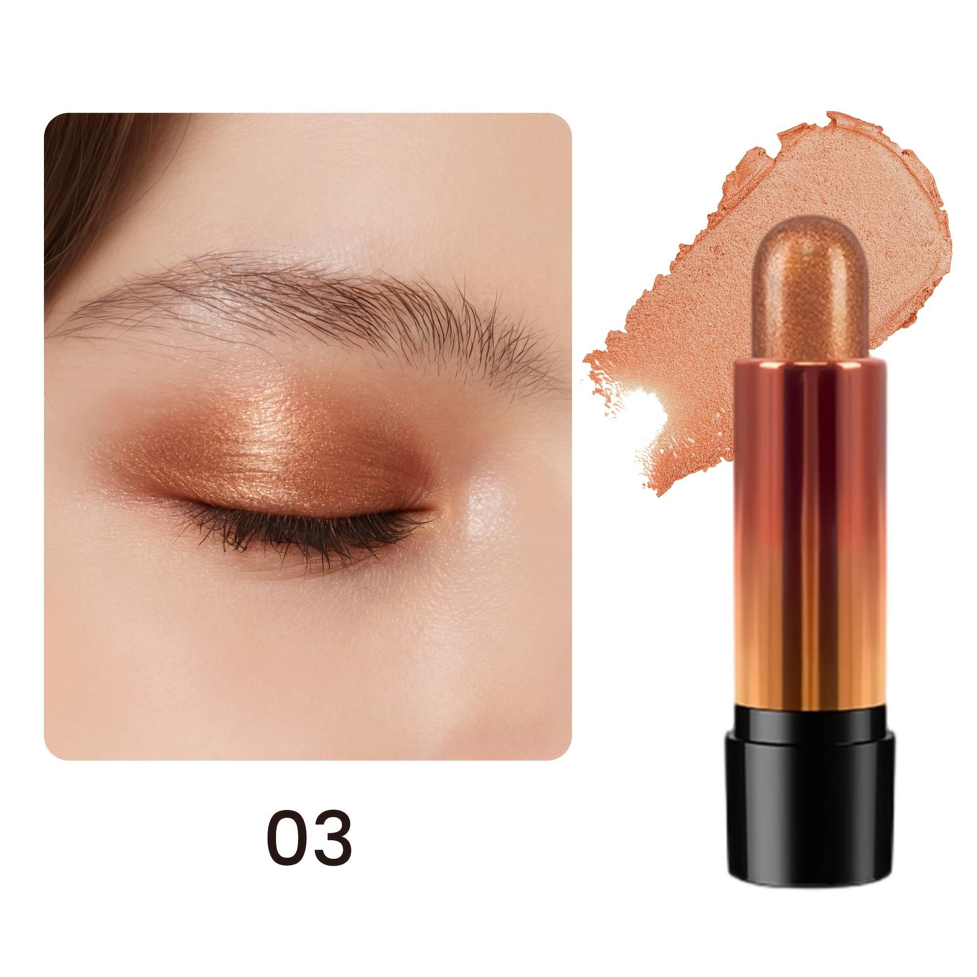 9-color Eyeshadow Stick. Matte And Shimmery Textures, Perfect For Makeup, Waterproof And Sweatproof, For Quick And Shimmery Eye Makeup