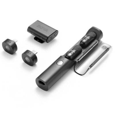 Boya Magic Wireless Mic  2 TX + 3 RX Type-C, Lightning + 3.5mm, Incl. Charging Ca