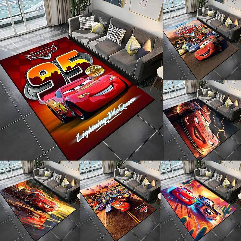 Disney Blixten McQueen Bil Tryck Matta Barn Vardagsrum Spel Halkfri Mjuk Entré Golvmatta Sovrum Heminredning Matta 50x80cm