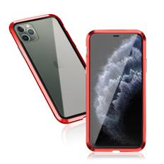 Luphie Sword iPhone 11 Pro Alu-Bumper + Glas - Rød