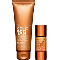 Clarins Self Tanning Lotion & Golden Glow Booster Face & Body