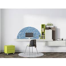 Vægklistermærke - Blå Abstrakt Design
