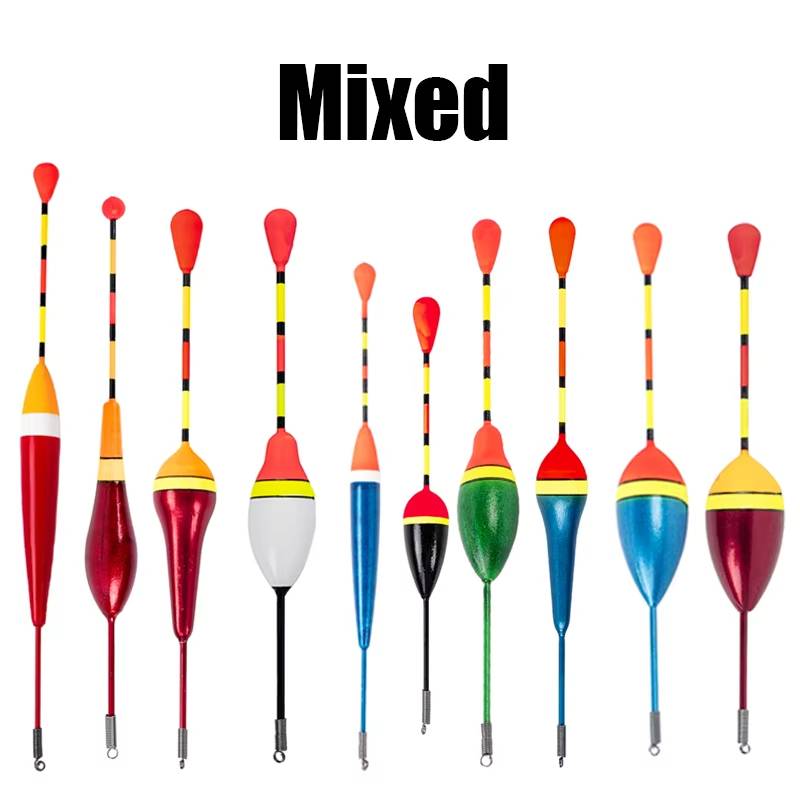 10Pcs/Lot Promotion Fishing Floats Set Mix Size Color Foam Float Buoy Bobber for Fishing Accessories Fishing Gear Fishing Tackle