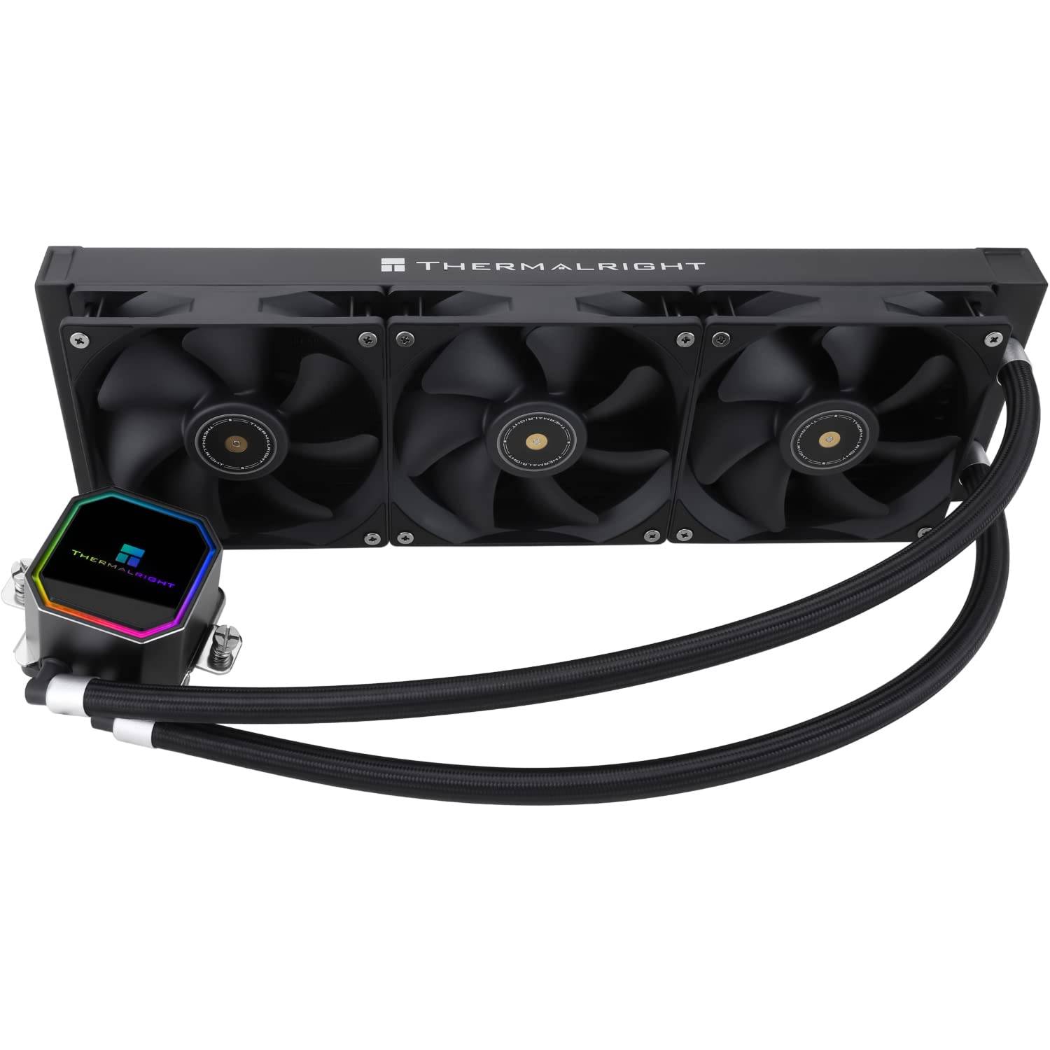 Thermalright Frozen Prism 360 Black CPU Vätskeeffektiv PWM-kontrollpump 3000 V2-serien PWM-fläkt x Vattenkylning Dator AMD Intel-kylare, RPM,