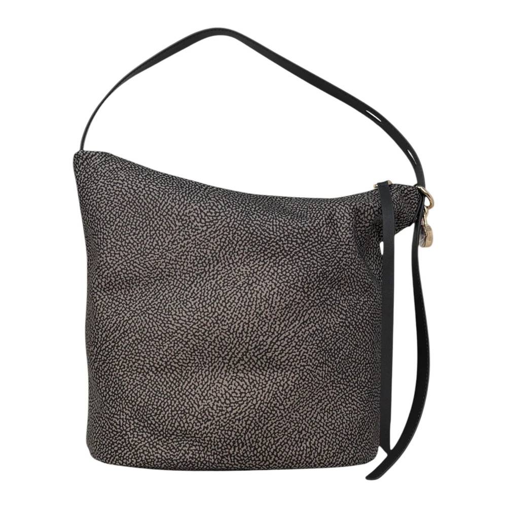 Borbonese Borsa Secchiello M. - Tasker - Dame - Grå - ONE SIZE - Uld