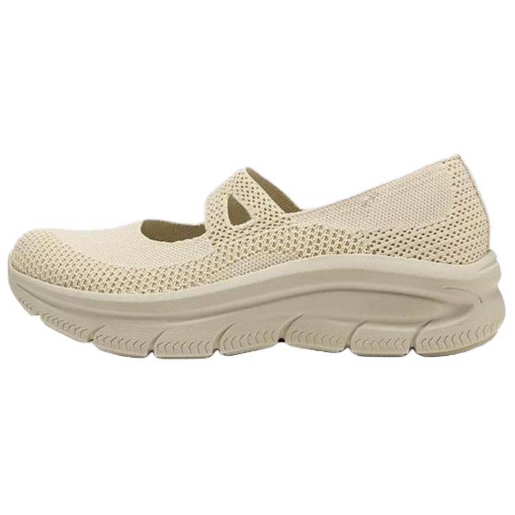 Skechers Arch Fit Mc DLUX Bekväma Mångsidiga Plattform Mary Jane Skor Damskor Beige 159519-NAT cm beige