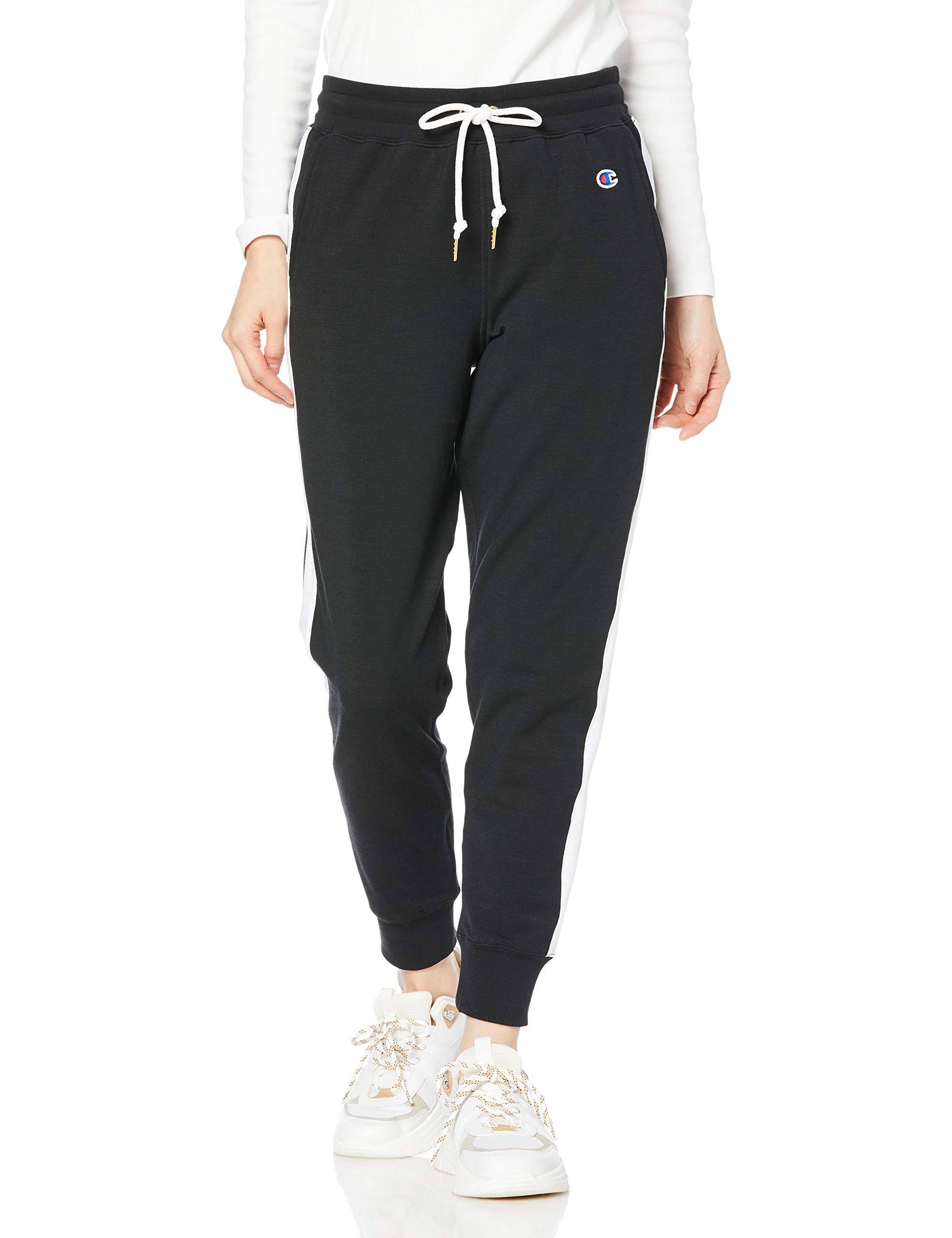 Champion Stretch UV Jogger Size M Women's Leggings, Protection, One-Point Logo, Pants, Sweatpants, Black, (CW-TS210) svart