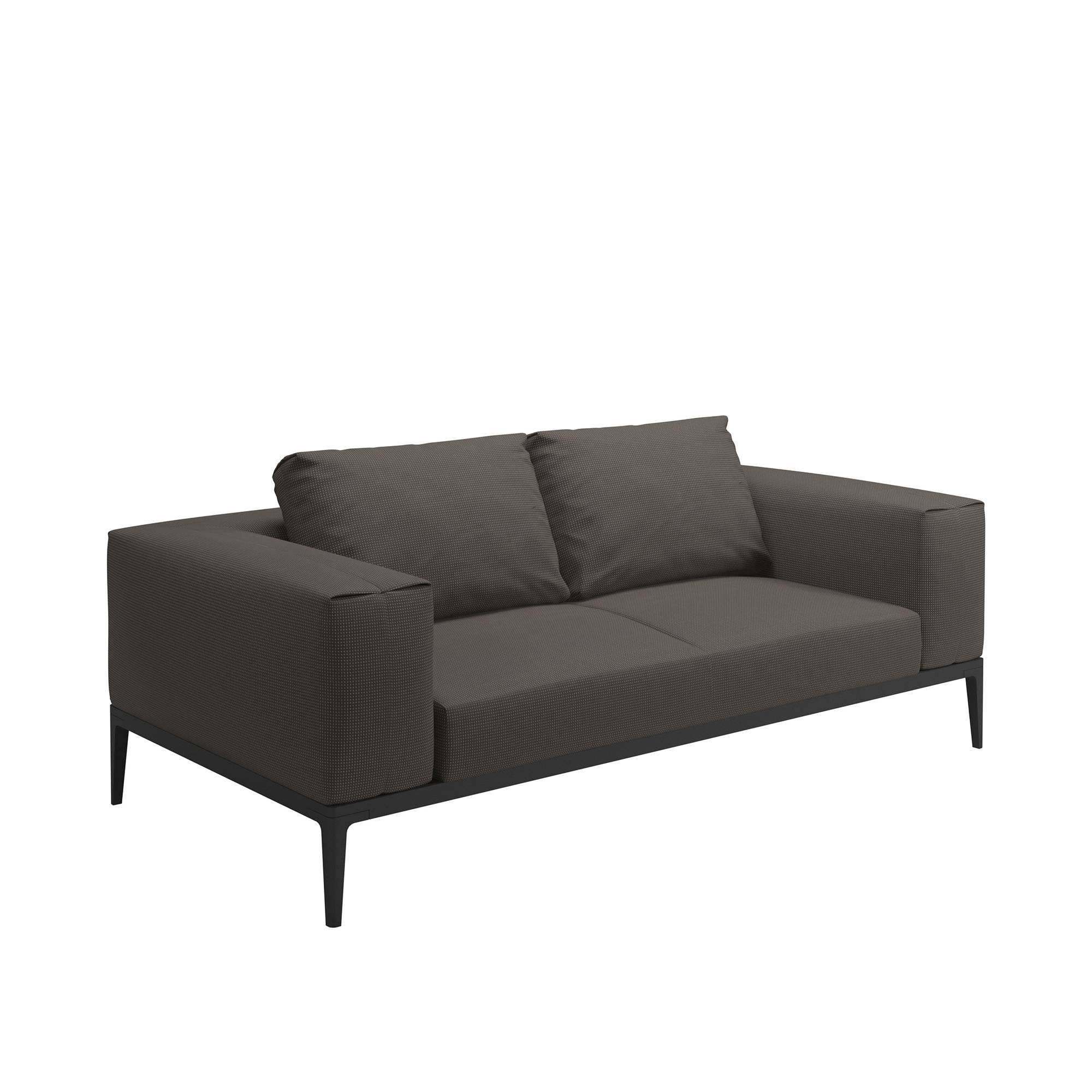 Gloster - Grid Sofa, Frame Meteor, Kat.C Robben Charcoal - Soffor utomhus - Henrik Pedersen