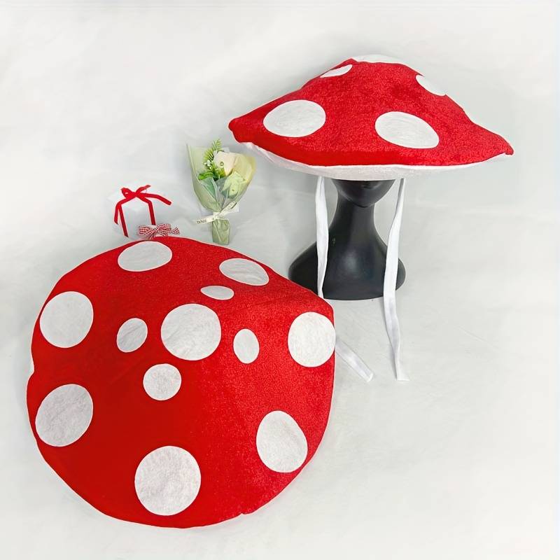 Cute Mushroom Hat For S & - Whimsical Foraging, Costume Party Accessory, Outdoor Activities, Picnic, - Novelty Fun (no Face/neck/shoulder Coverage)