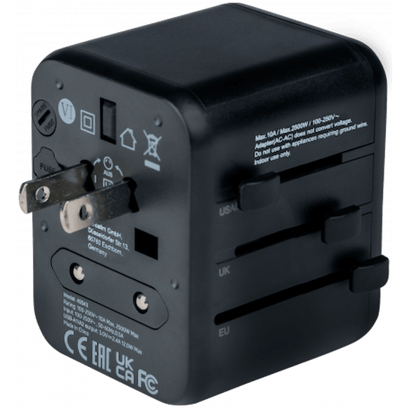 Universal Travel Adapter with 2 x USB-A Ports 20st