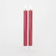 Sirius Sille LED-kronelys rosa 2 stk Ø2x25 cm