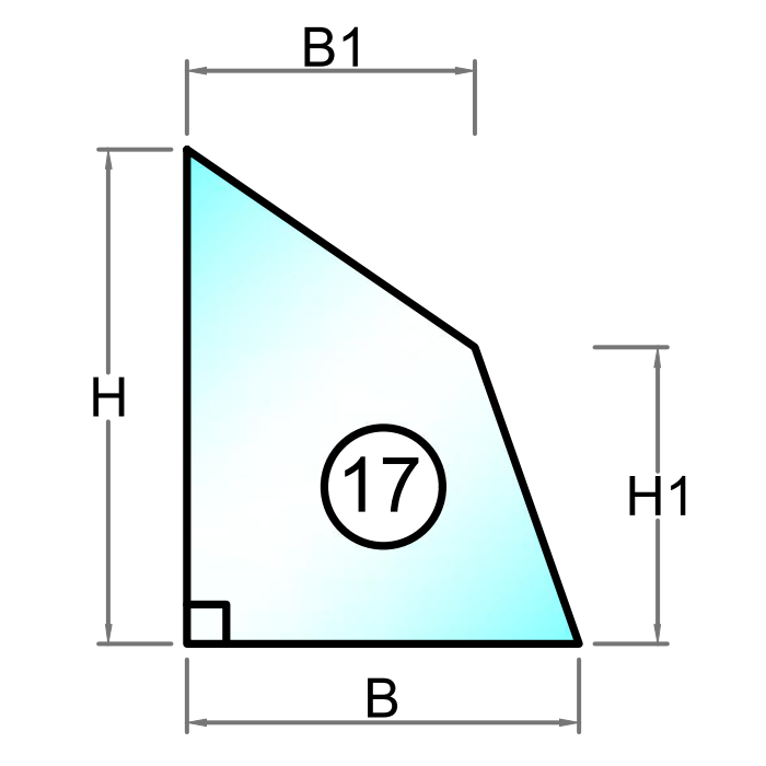Figur 17 - Polycarbonat - 2 mm - 10 mm - Tilskåret.