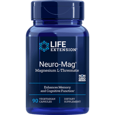 Neuro-Mag® Magnesium L-Threonat - 144 mg- 90 VEG-kapsler fra Life Extension