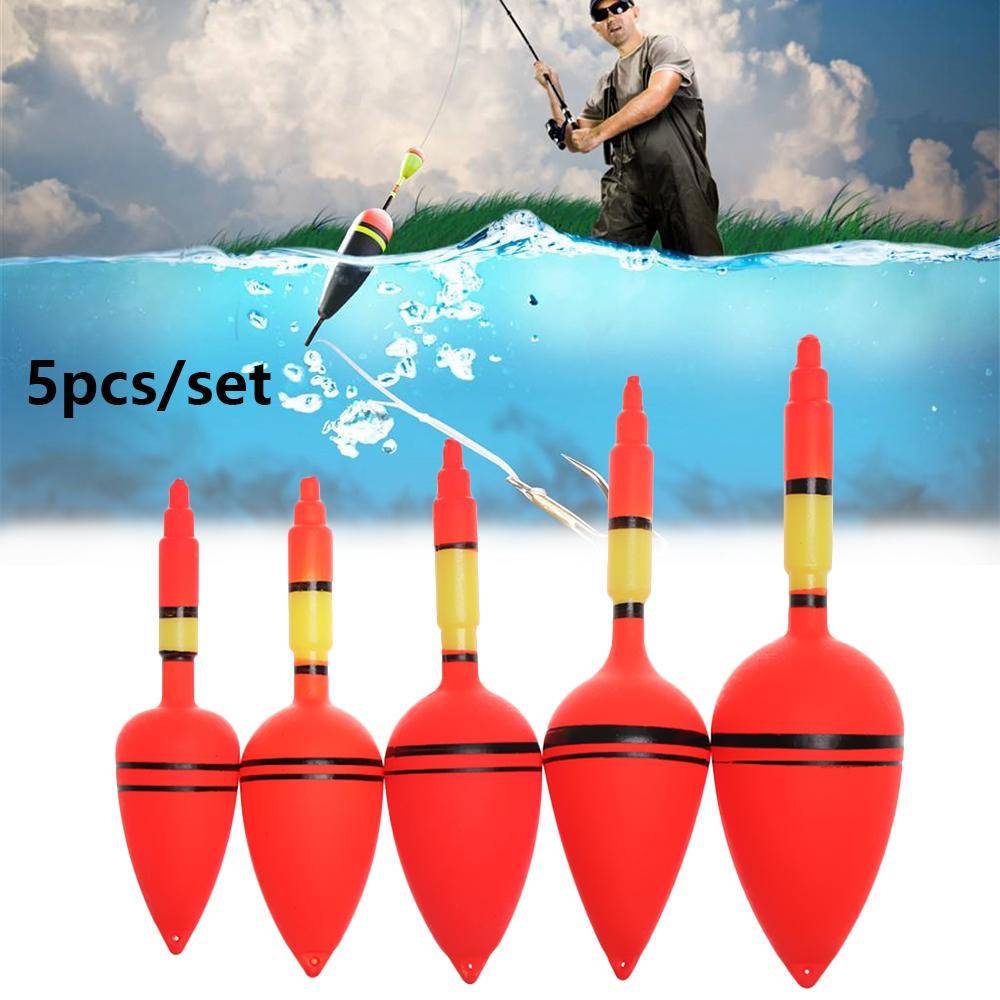 5 st/set Ny Ljus Bobber Fiske Nattflytare Eva Skum Ljuspinne Kula Boia