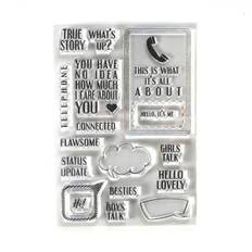 Elizabeth Craft Designs clearstamp – CS195 – “Phonebooth Special Stamps”