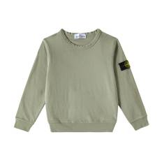 Stone Island Junior Compass cotton sweatshirt - green - Y 6