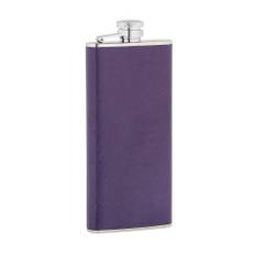 The Sgian Dubh Company 5oz Ladies Purple Leather Stainless Steel Flask