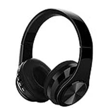 För BT-headset, FM-headset, SD-kort och mikrofon Trådlösa hörlurar Over-Ear Stereo (svart)