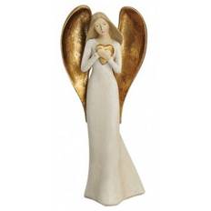 Engel figur m hjerte 23 cm - Engle statuer - GodKarmaShop