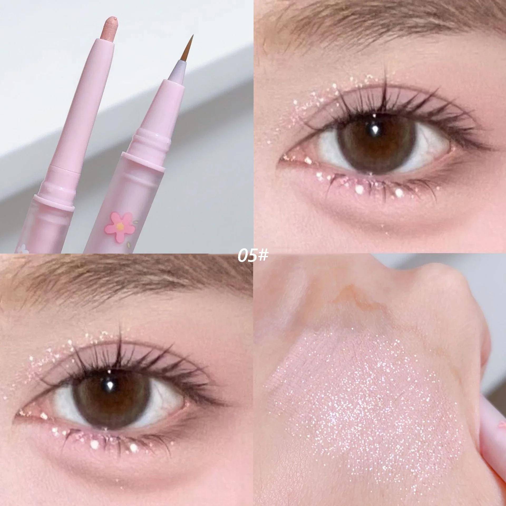 Dubbeländad Aegyo Sal Flytande Eyeliner Ner till Skuggpenna Ögonbelysning Ögonskuggssticka Naturlig Stor Ögon Smink Gelpenna gray