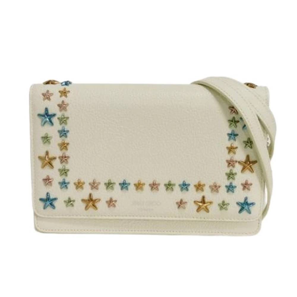 Jimmy Choo Pre-owned - Pre-owned Palace Mjukt Narvat Kalvskinn Kedjeplånbok Axelremsväska Vintage - Dam - ONE Size - Läder