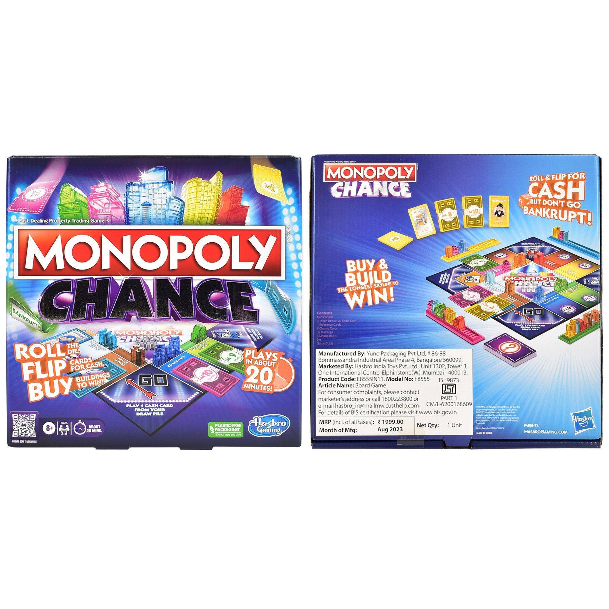 Monopoly Chance Board Game